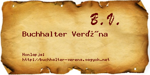 Buchhalter Veréna névjegykártya